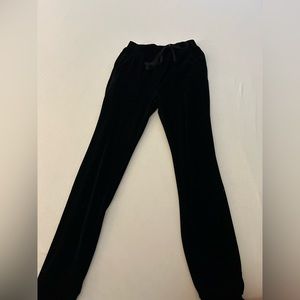 Black velvet jumpsuit